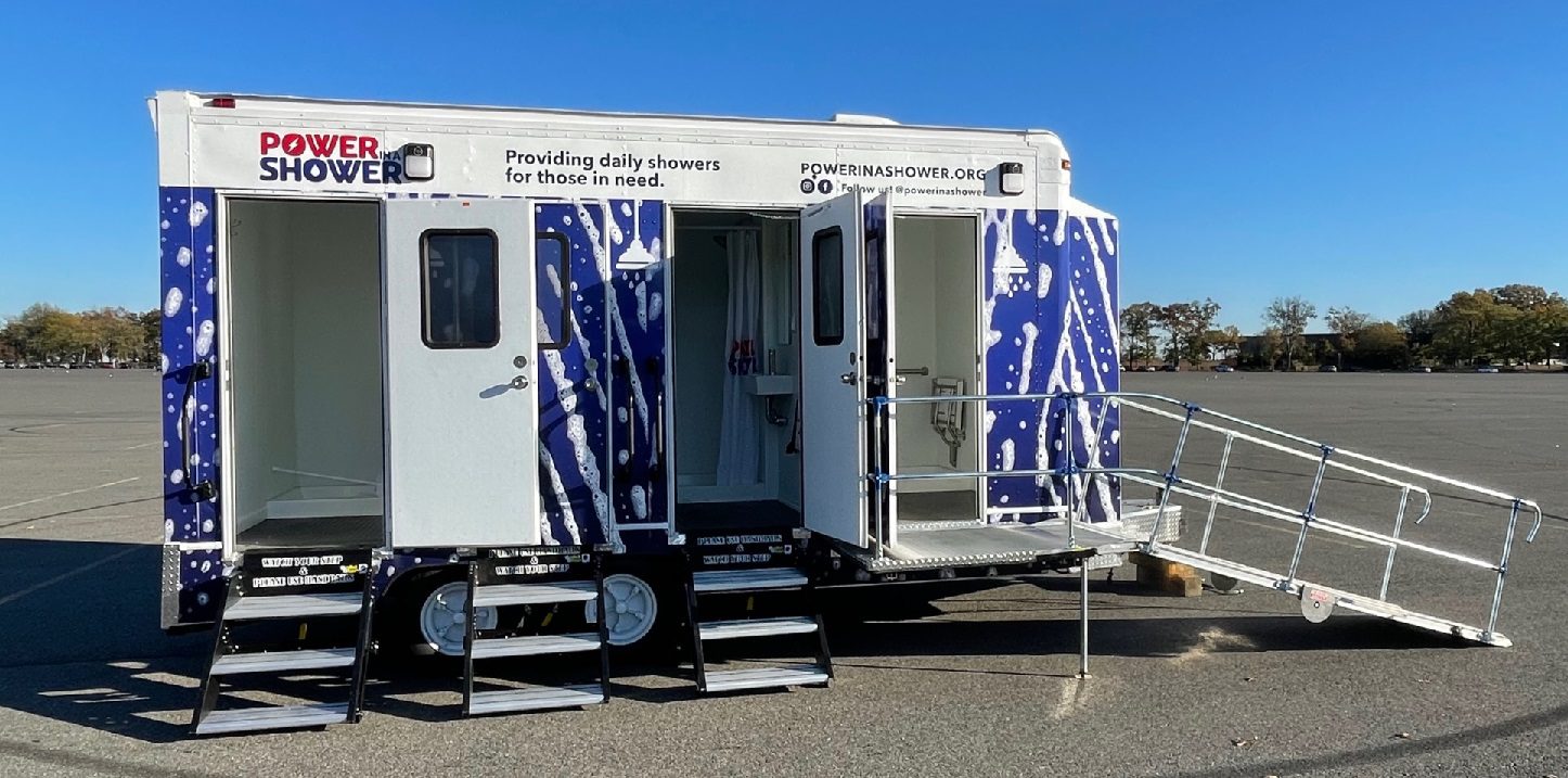 Shower Power, a mobile shower unit, brings showers to the homeless